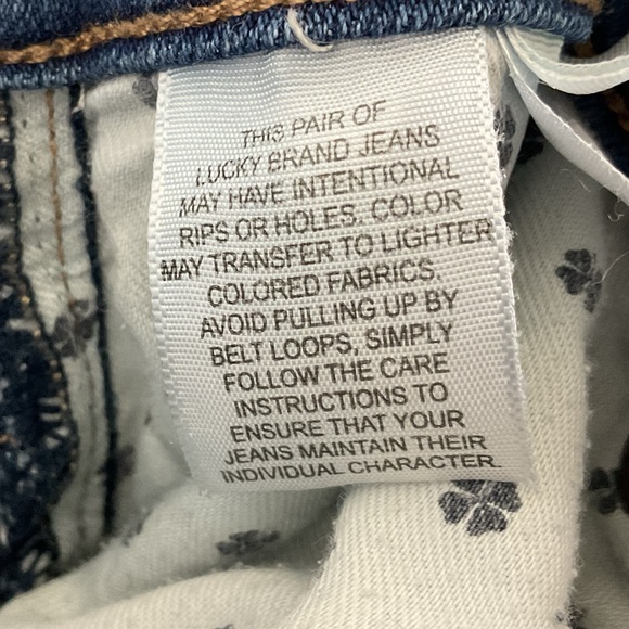 Pre-Owned Lucky Brand Ava Skinny Stone Washed Jeans with Frayed Cuffs, Size 4 - Picture 14 of 16